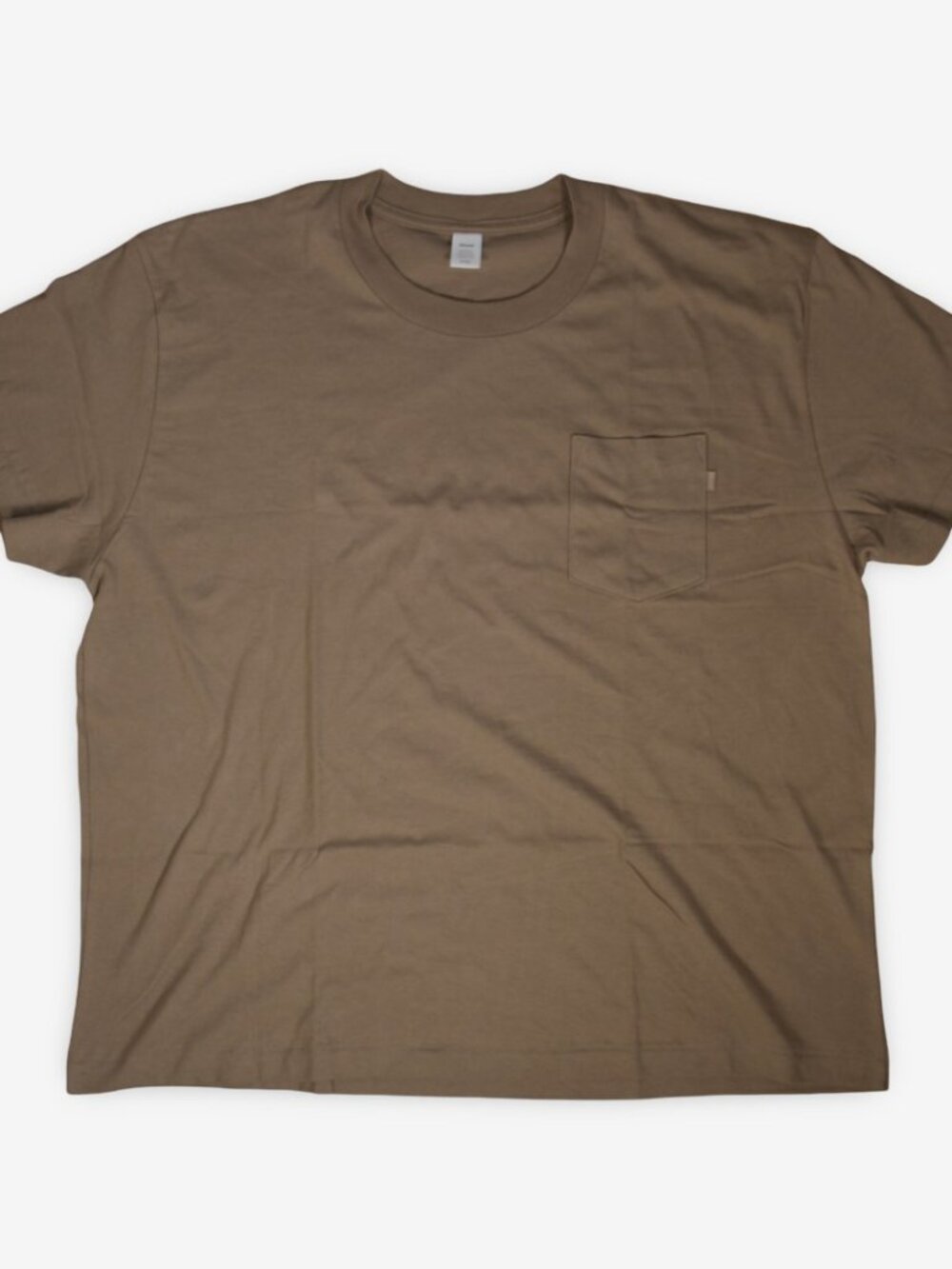 Brand New JJJJound Standard Issue Brown Beige Pocket T-Shirt